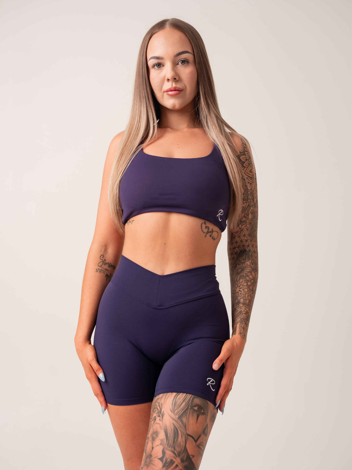 V Shape Shorts - Blue