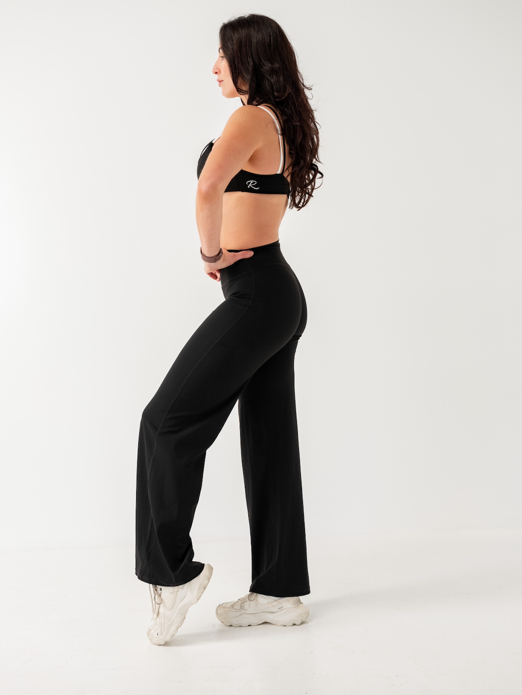 Two-Tone Crop - Black