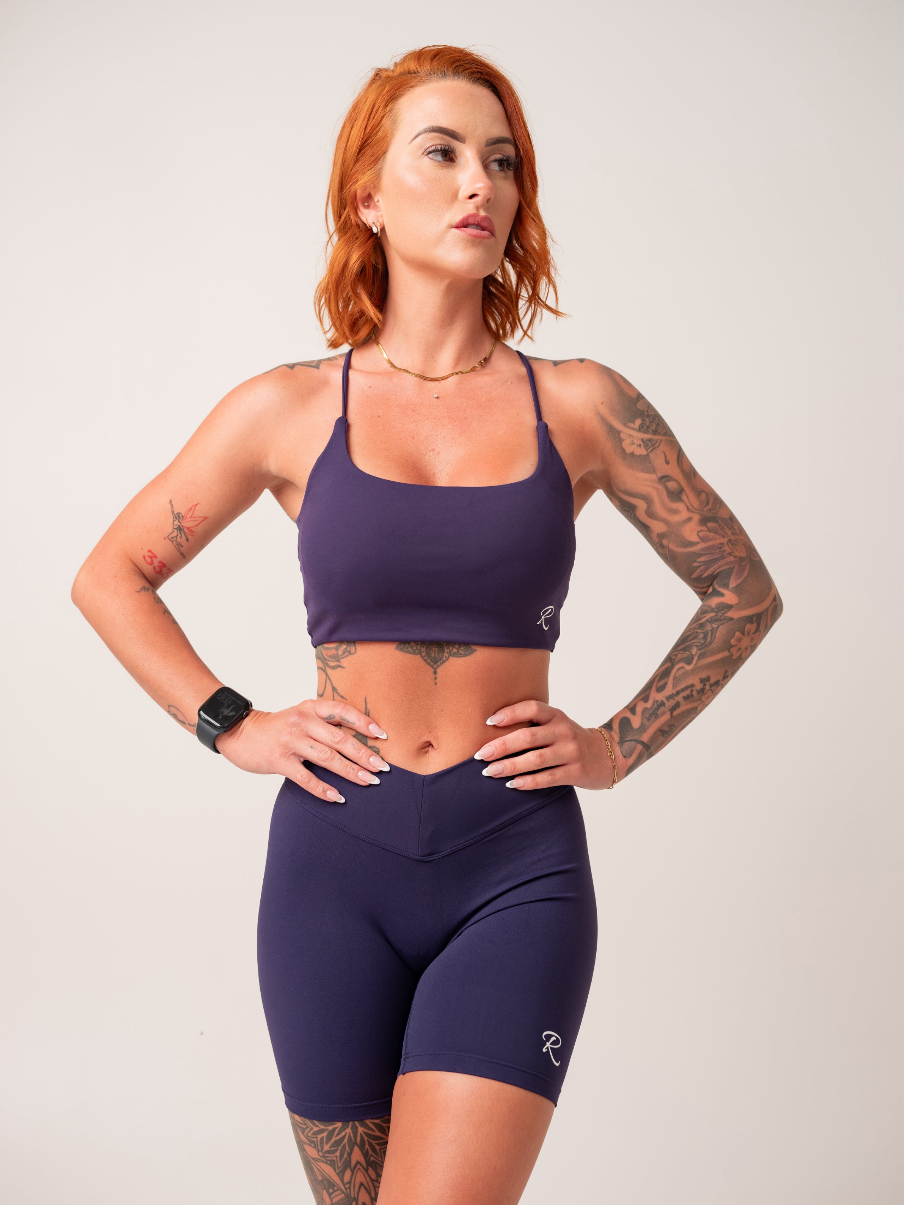 V Shape Shorts - Blue