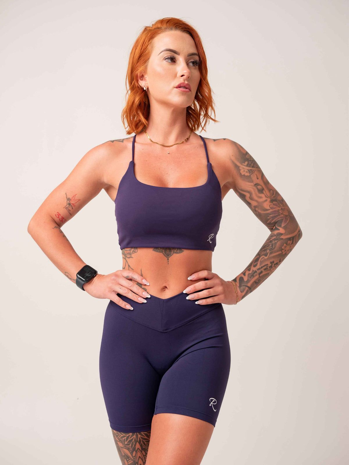 V Shape Shorts - Blue