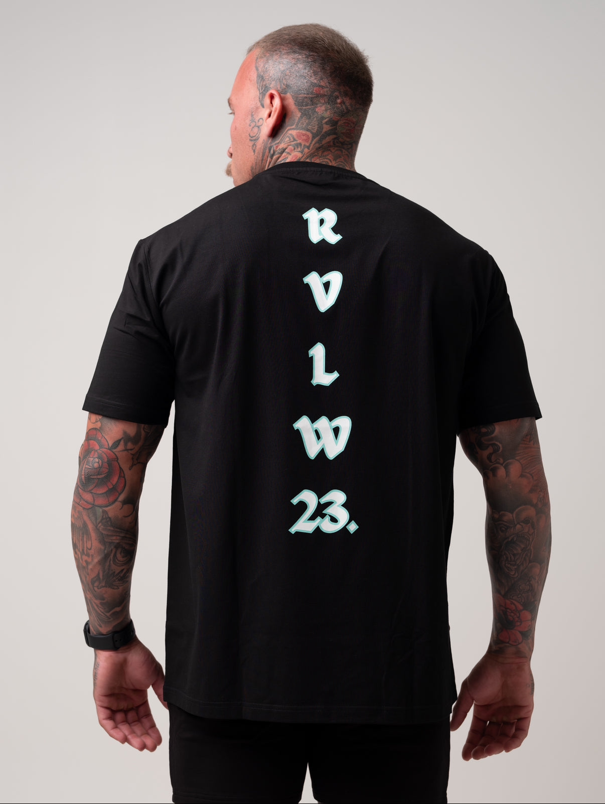 RVLW Tee - Black/Aqua