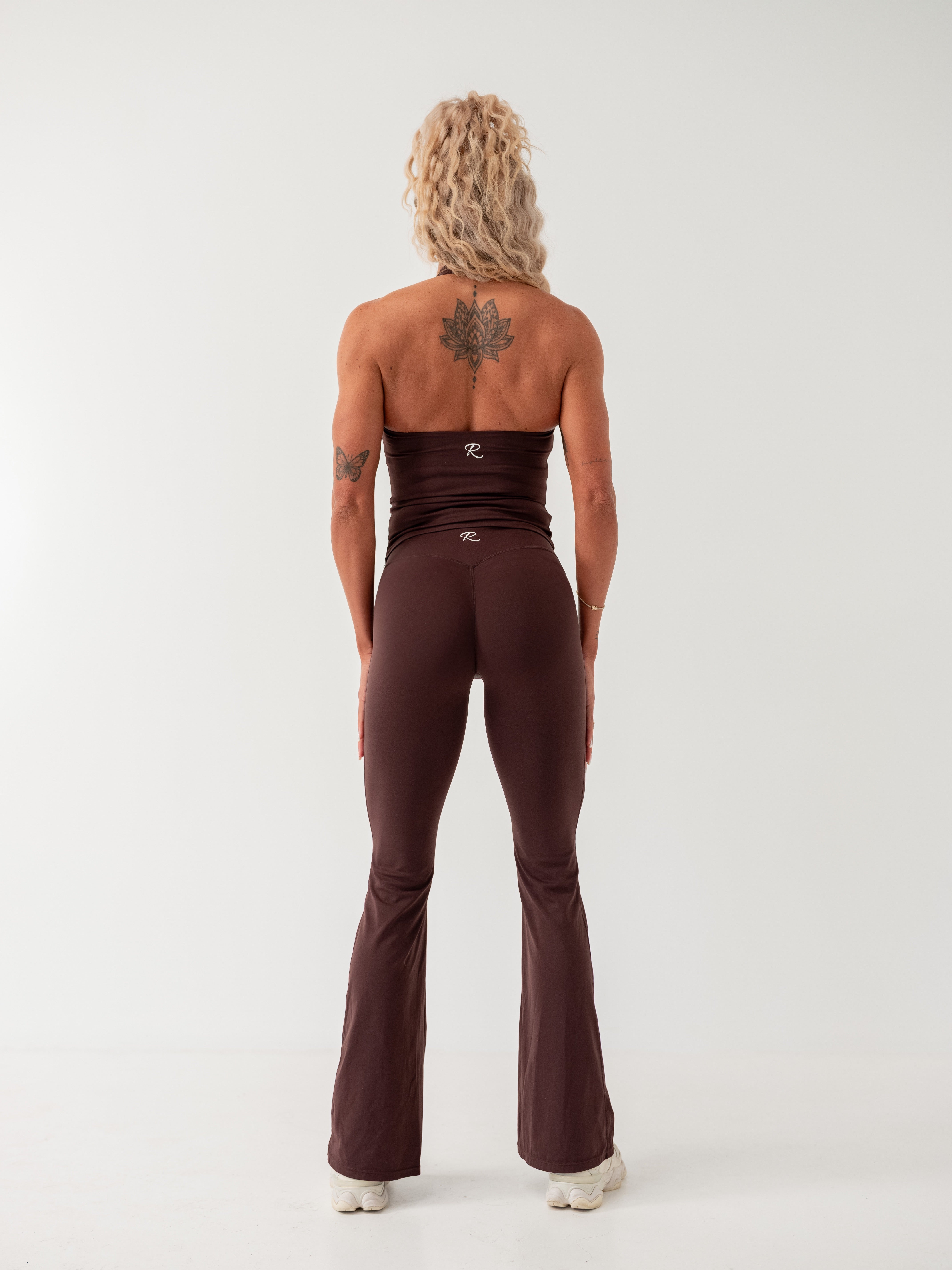 Halter Singlet - Espresso
