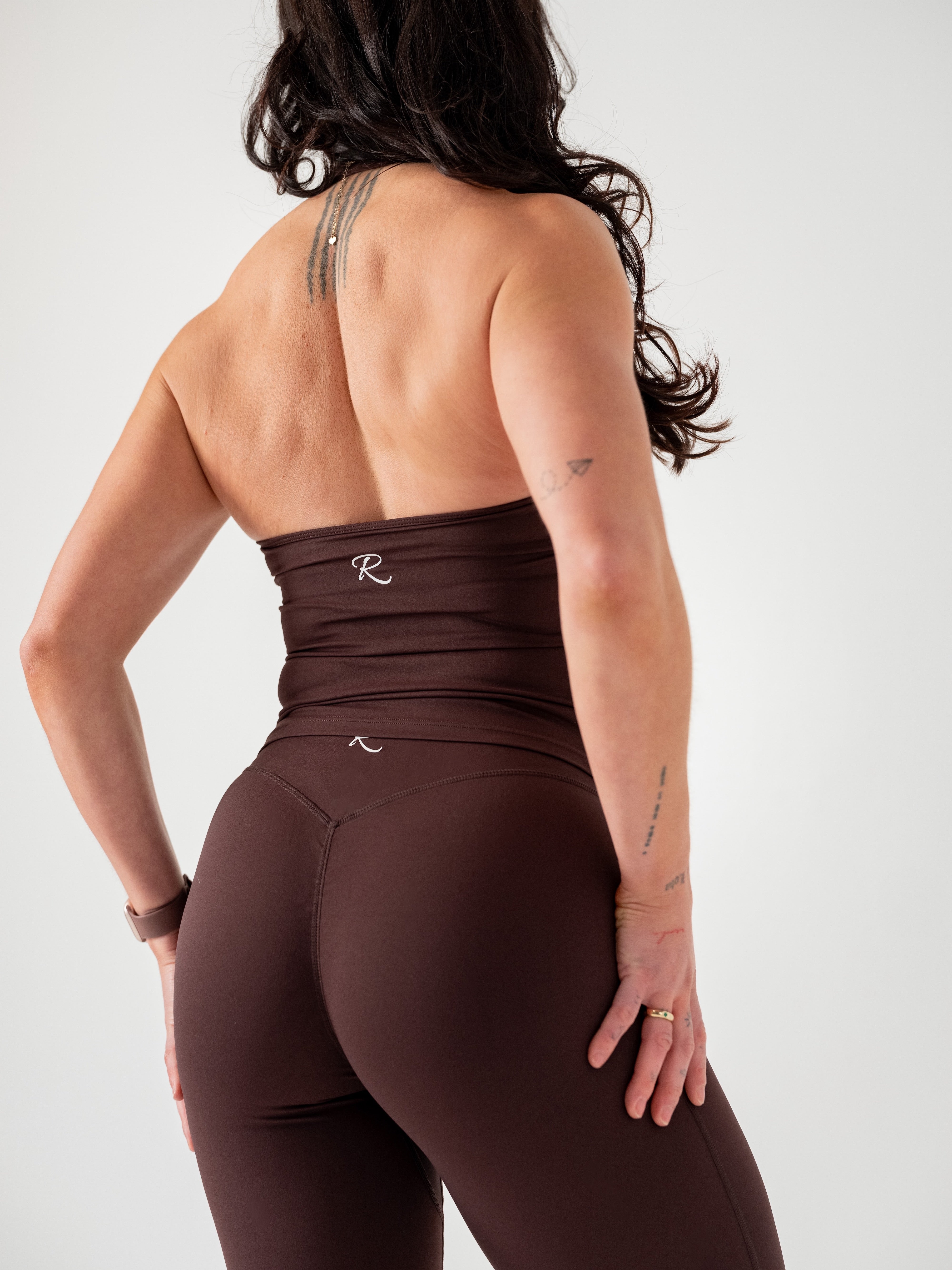 Halter Singlet - Espresso