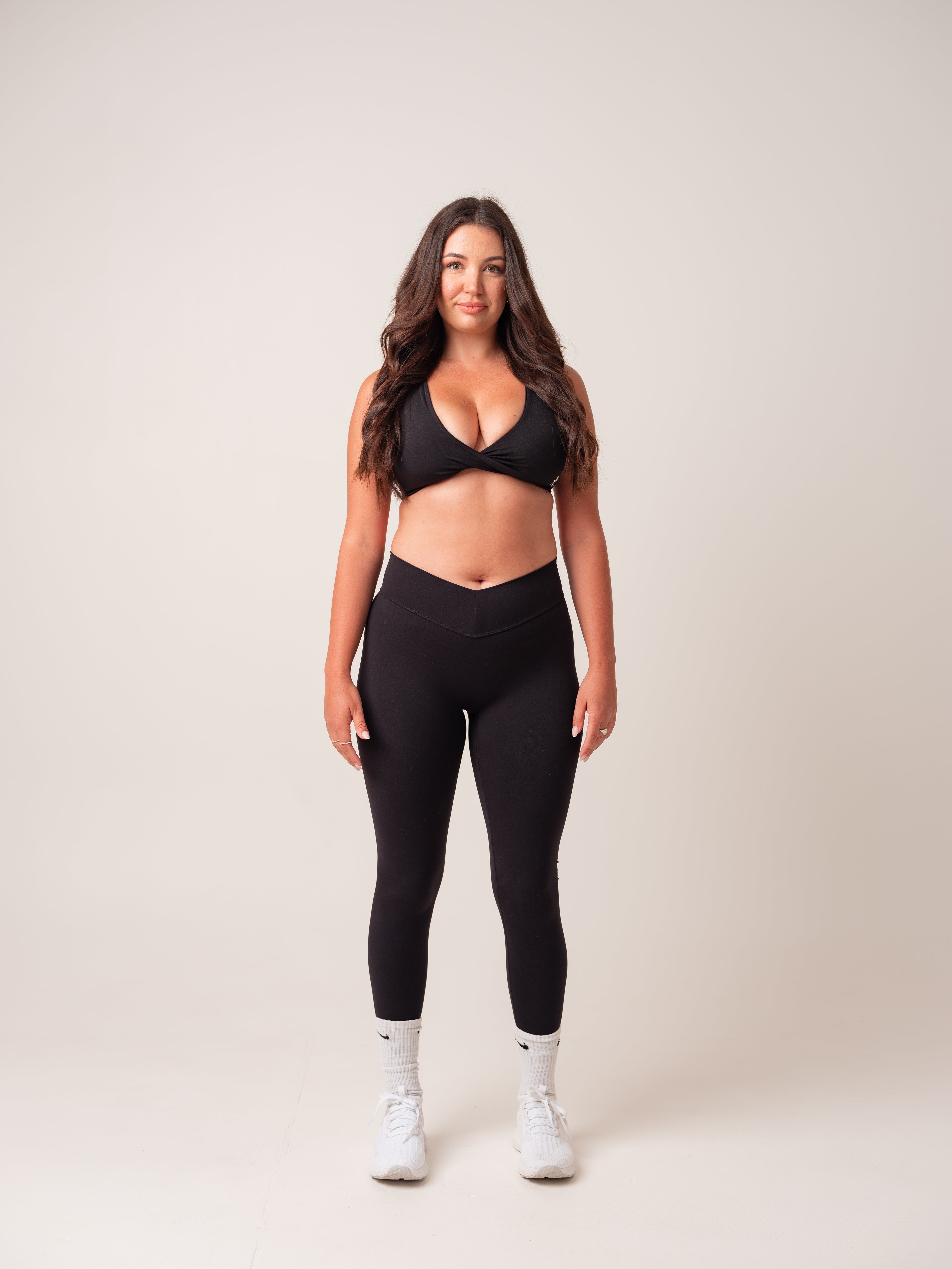 V Shape Tights - Black