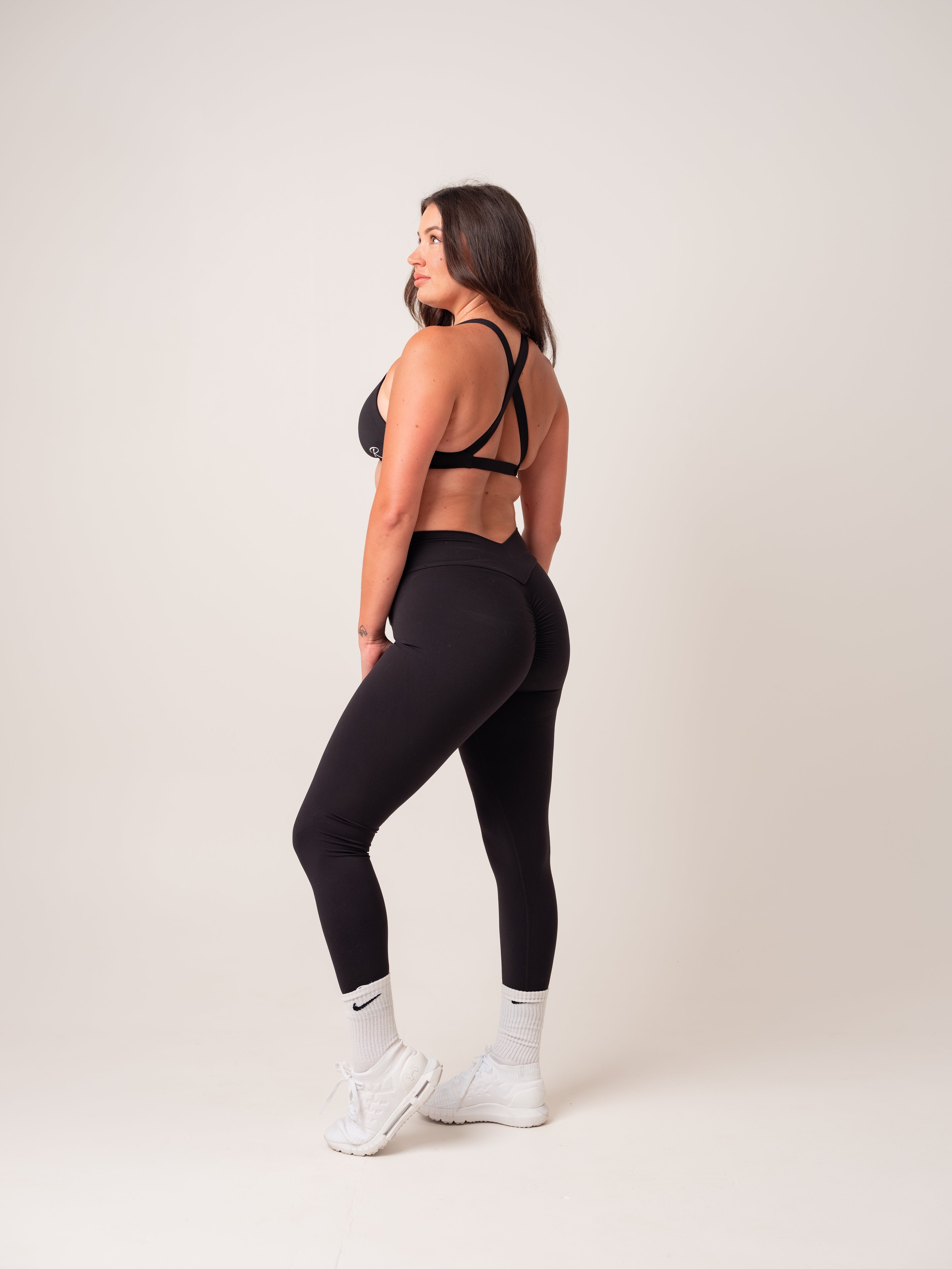 V Shape Tights - Black