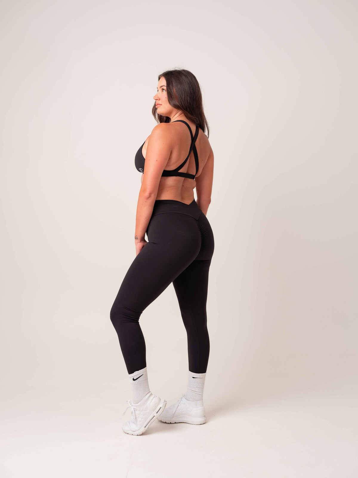 V Shape Tights - Black