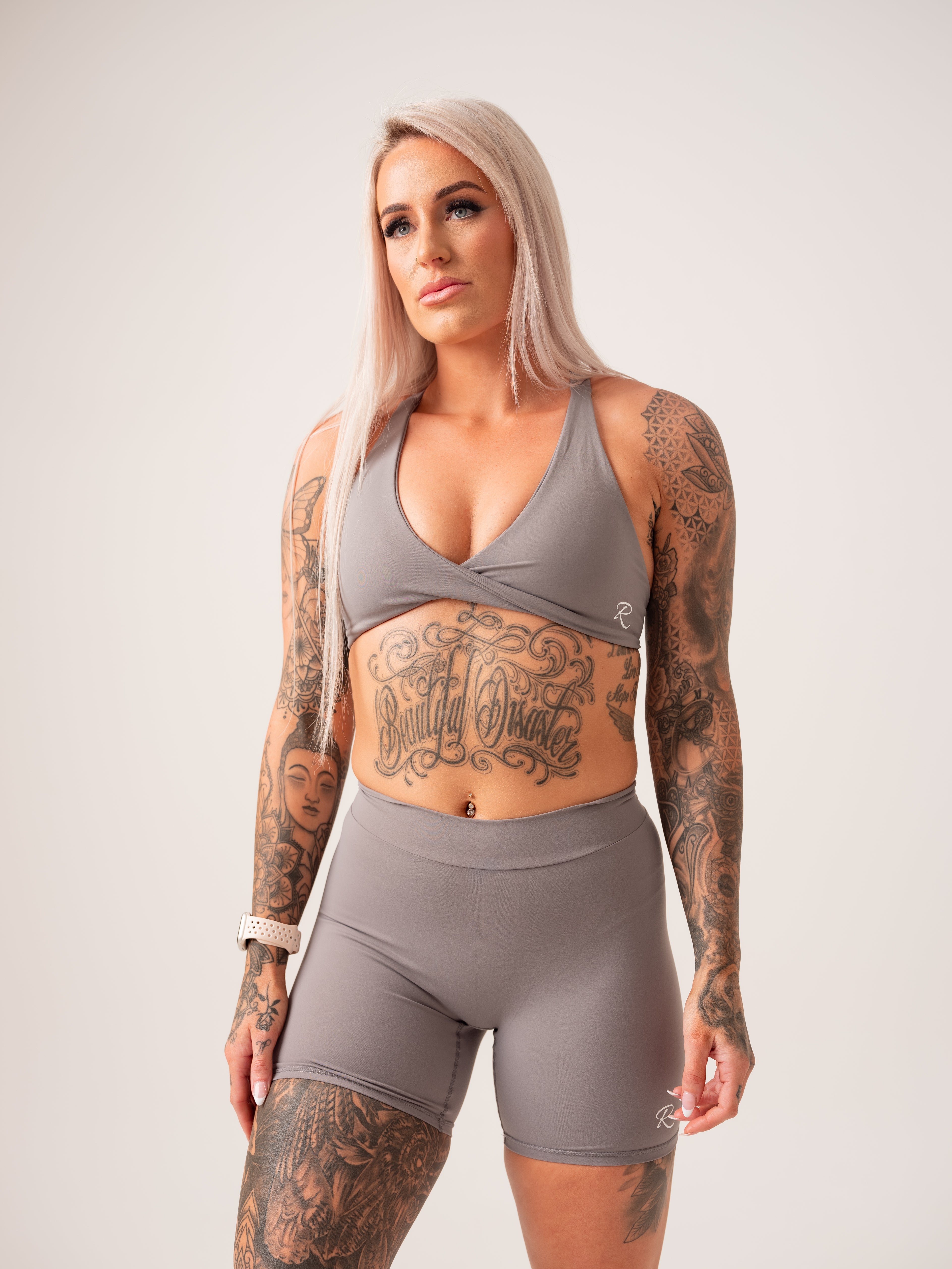 Twist Crop - Grey