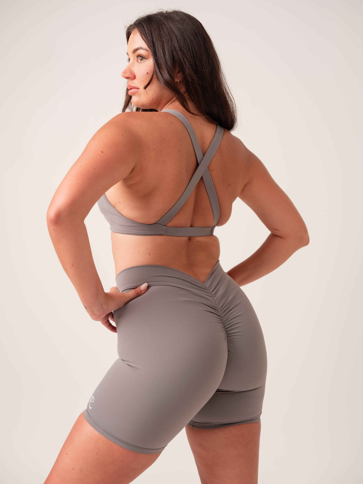 Twist Crop - Grey