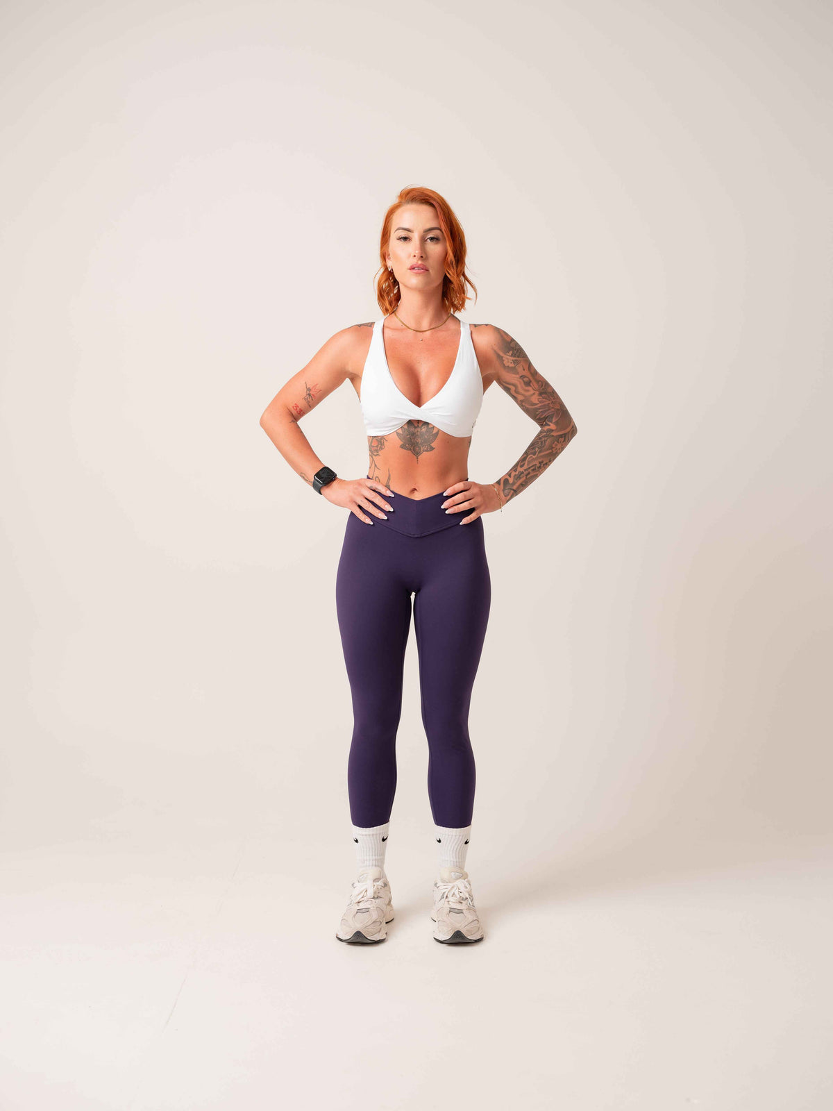 V Shape Tights - Blue