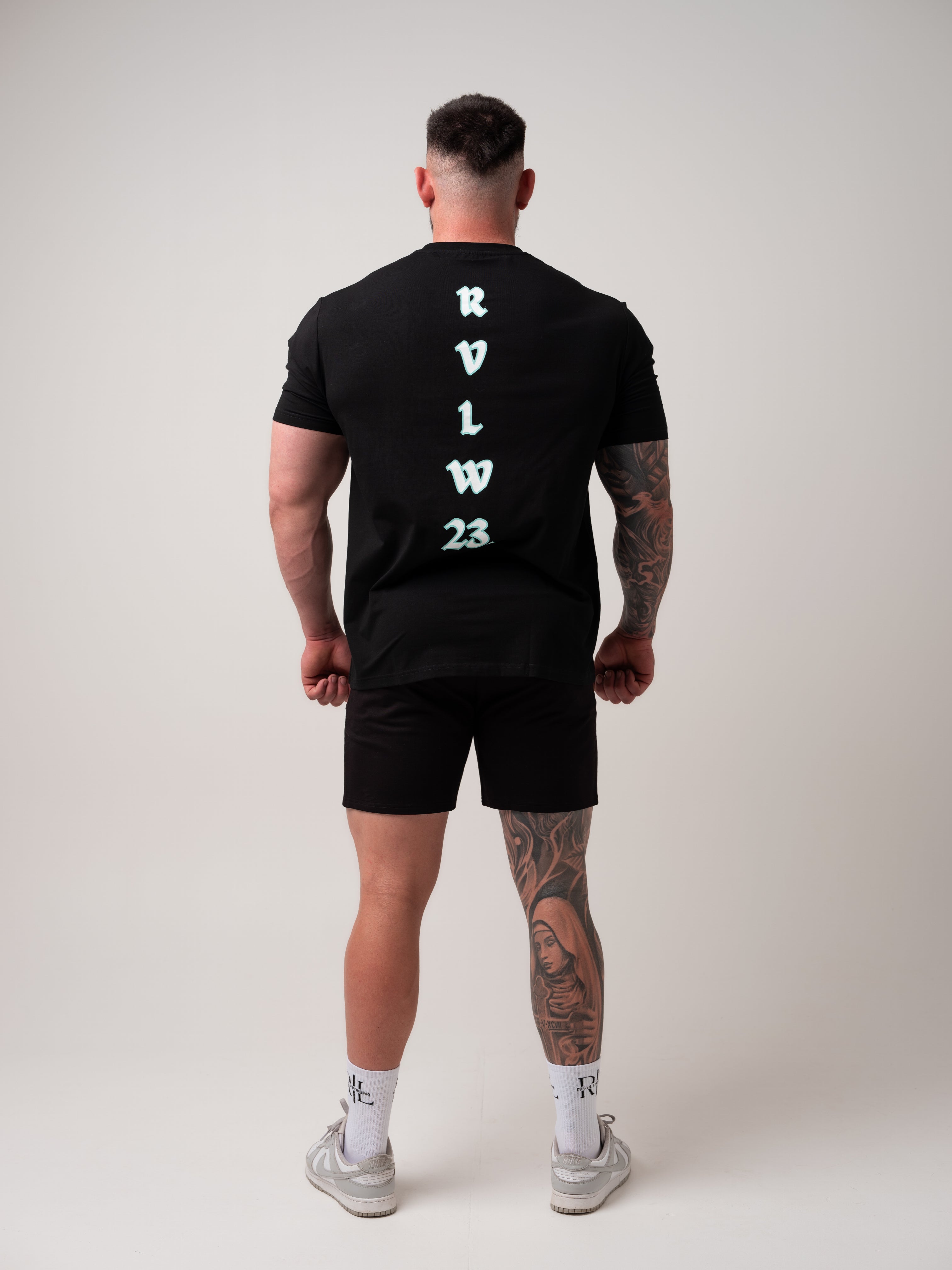RVLW Tee - Black/Aqua