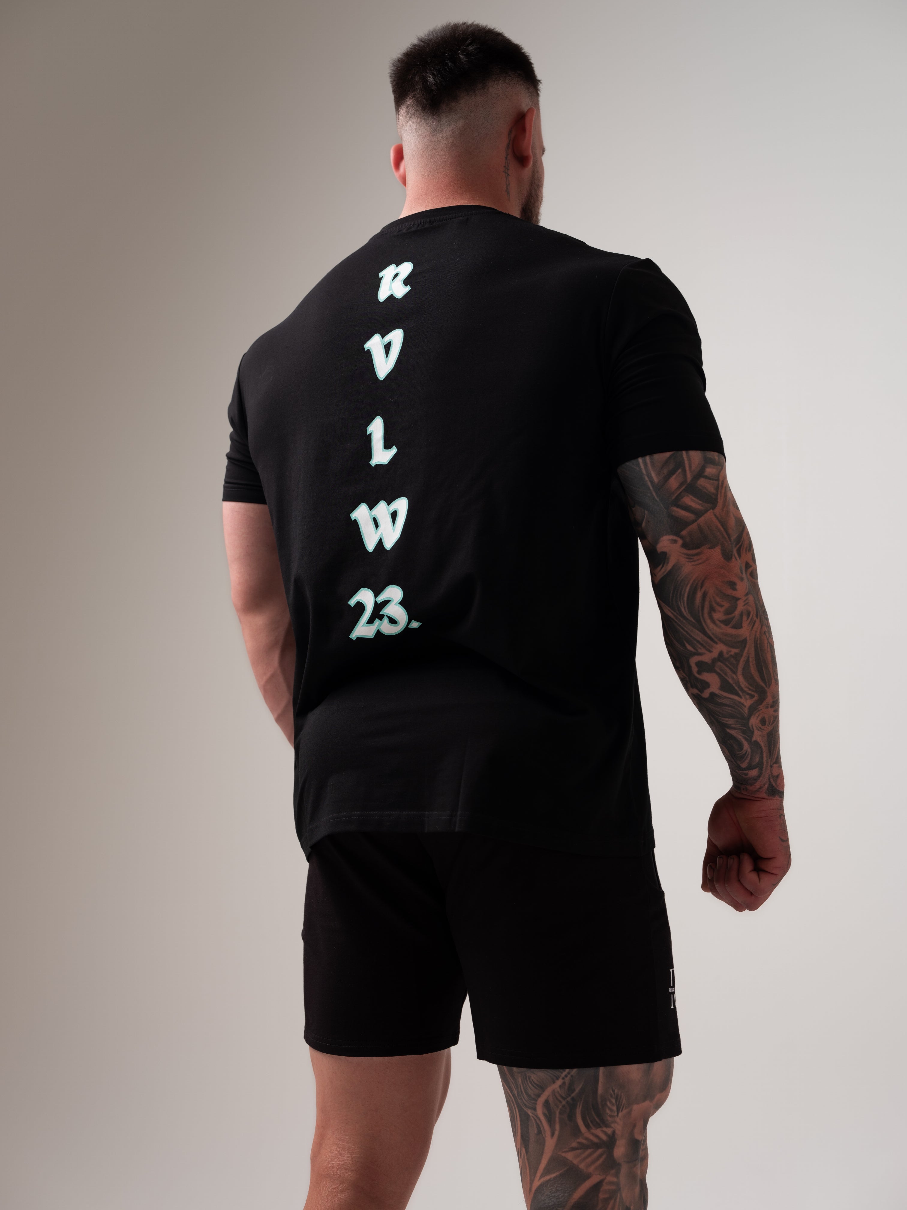 RVLW Tee - Black/Aqua