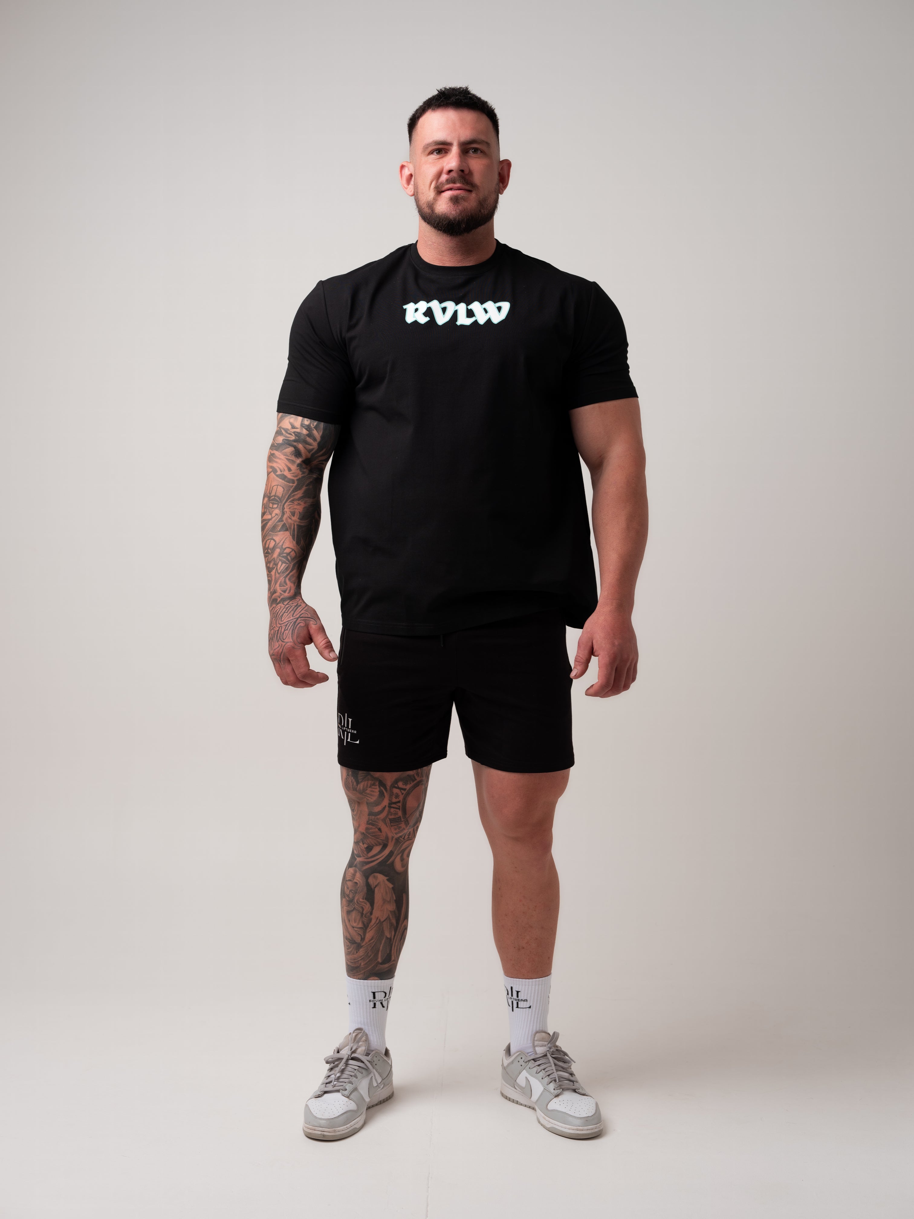 RVLW Tee - Black/Aqua