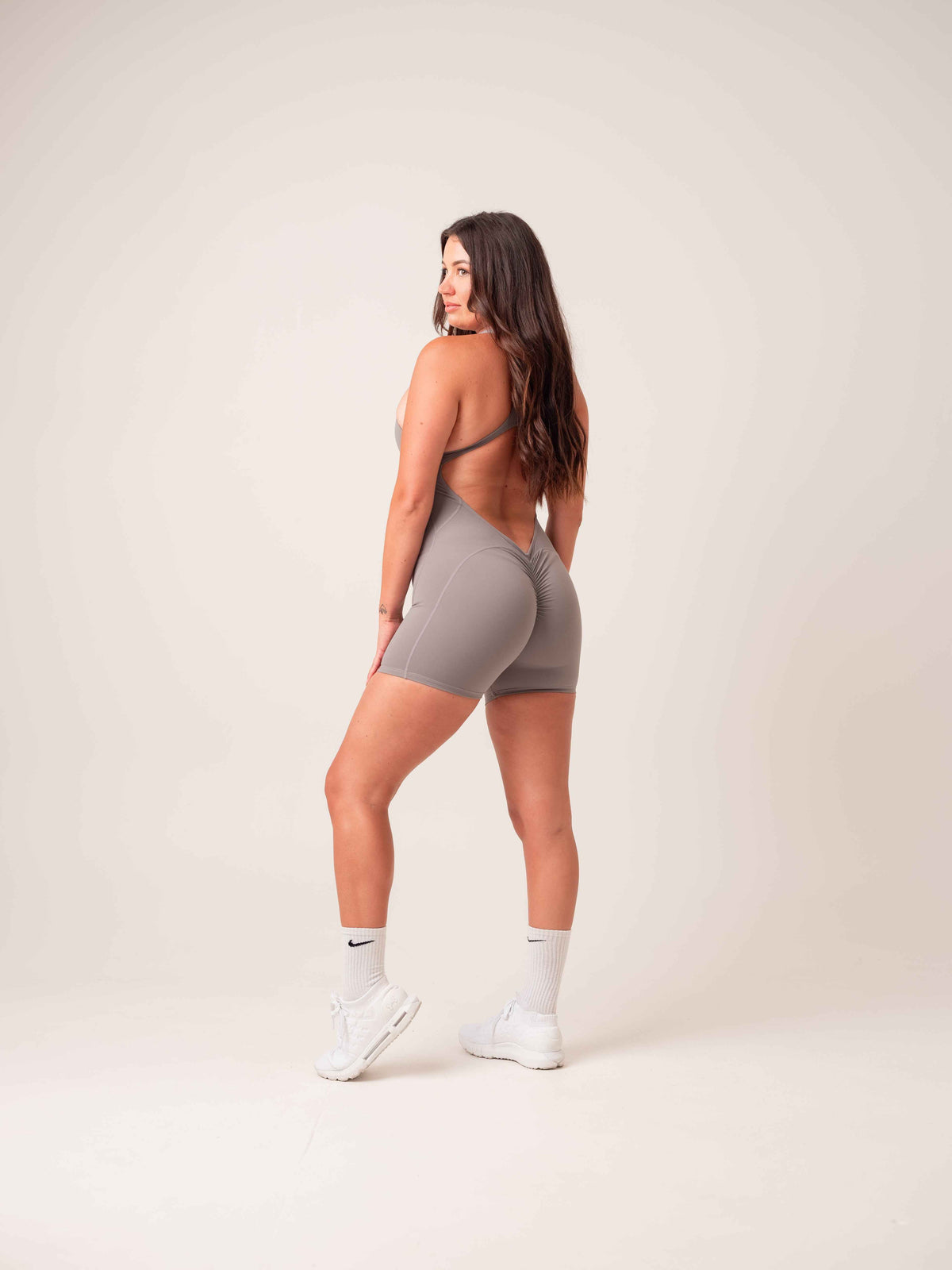 Zip Bodysuit - Grey
