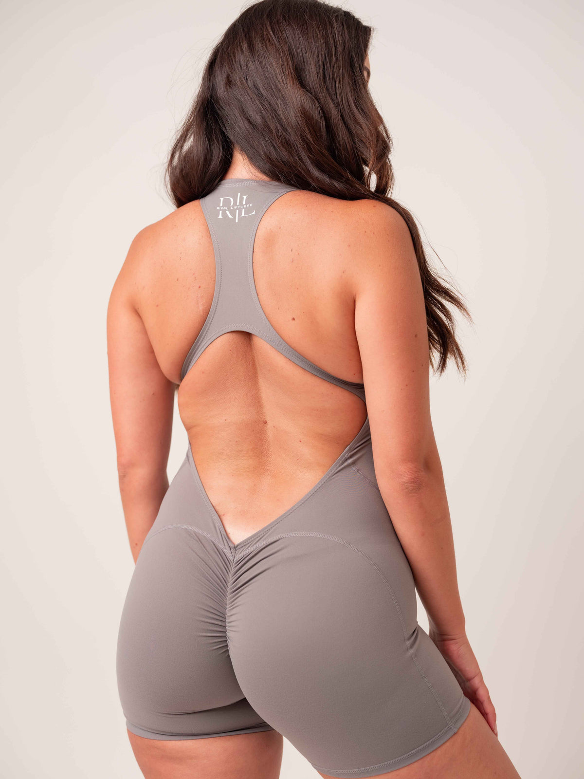 Zip Bodysuit - Grey