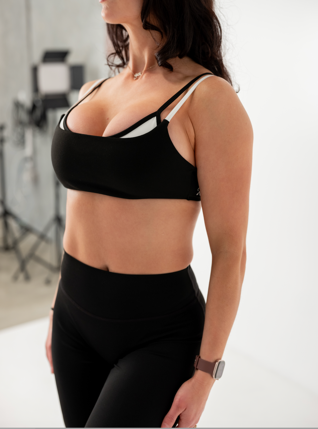 Two-Tone Crop - Black