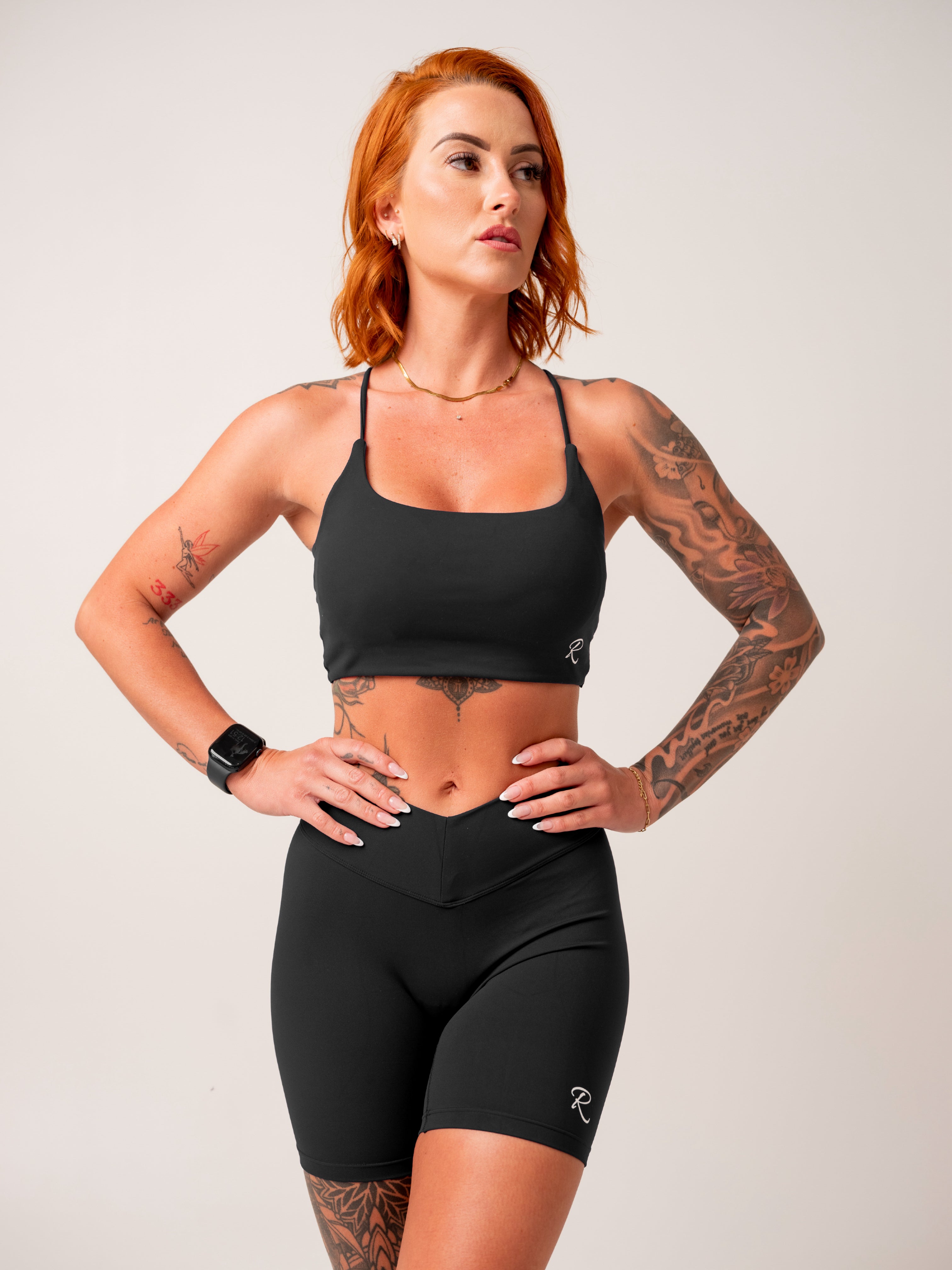 V Shape Shorts - Black