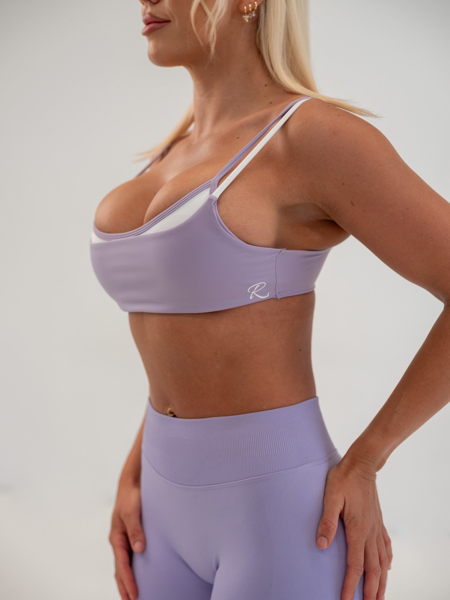 Two-Tone Crop - Lilac