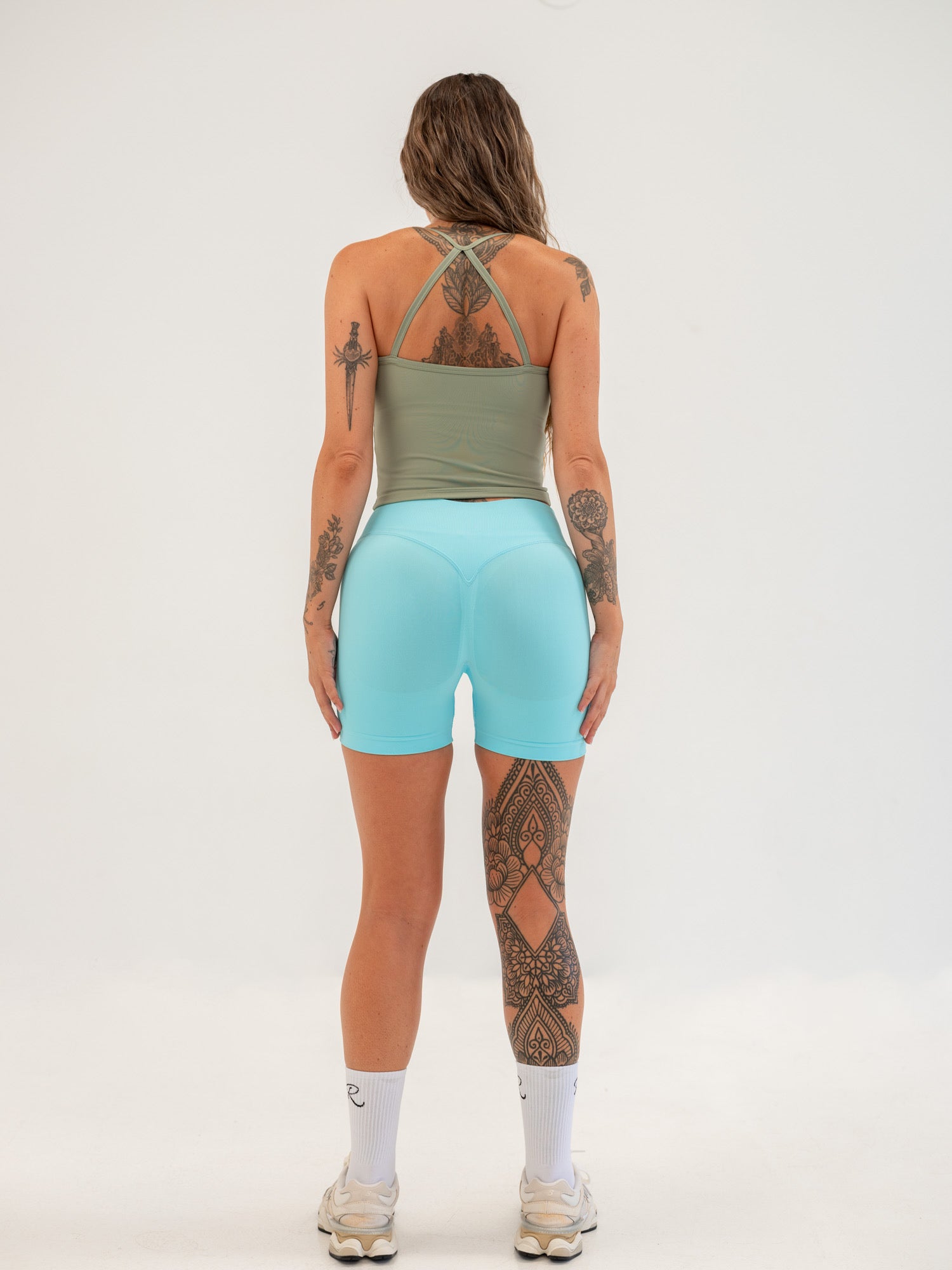 Define Longline Crop - Khaki