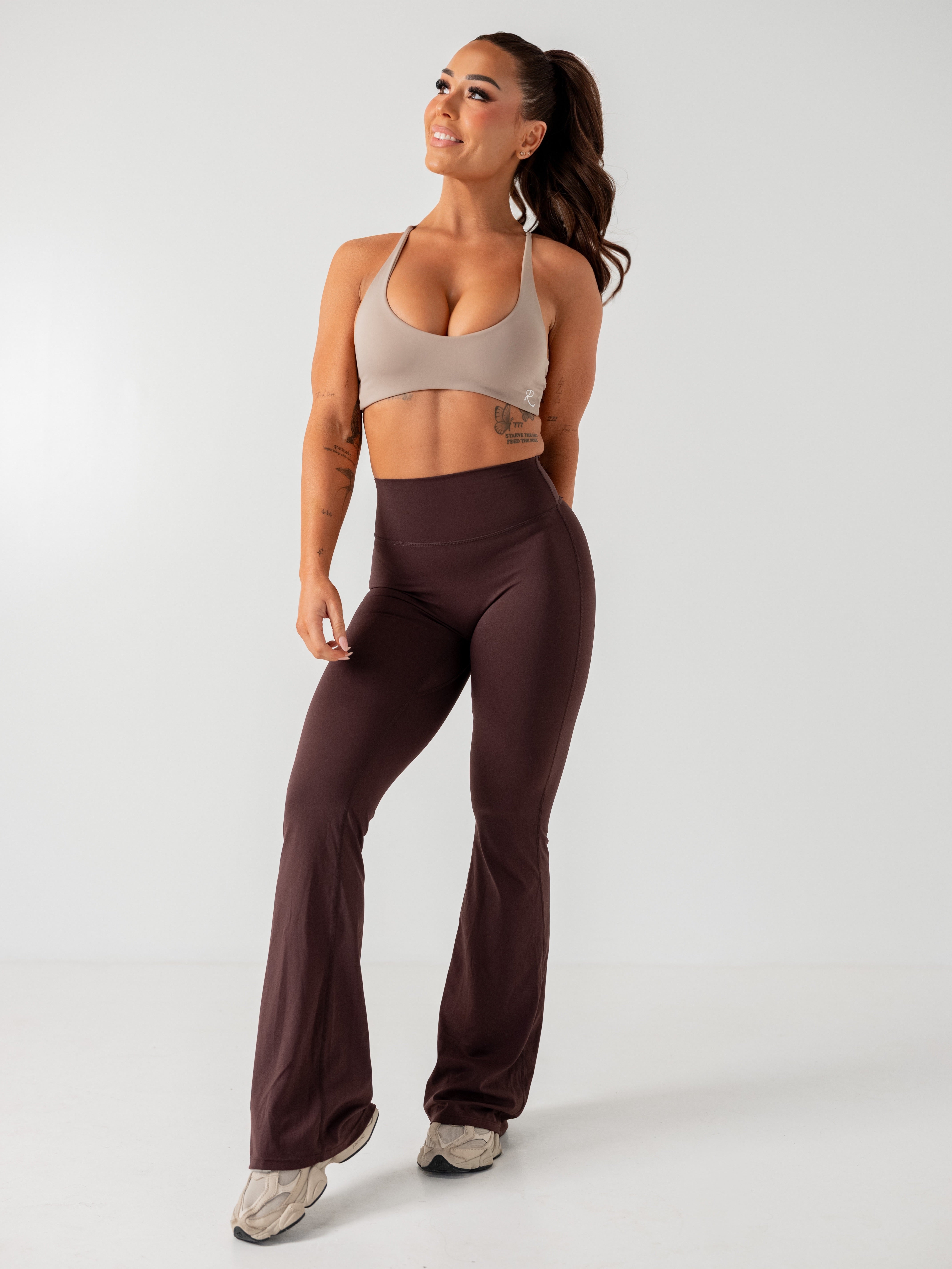 Flare Tights - Espresso