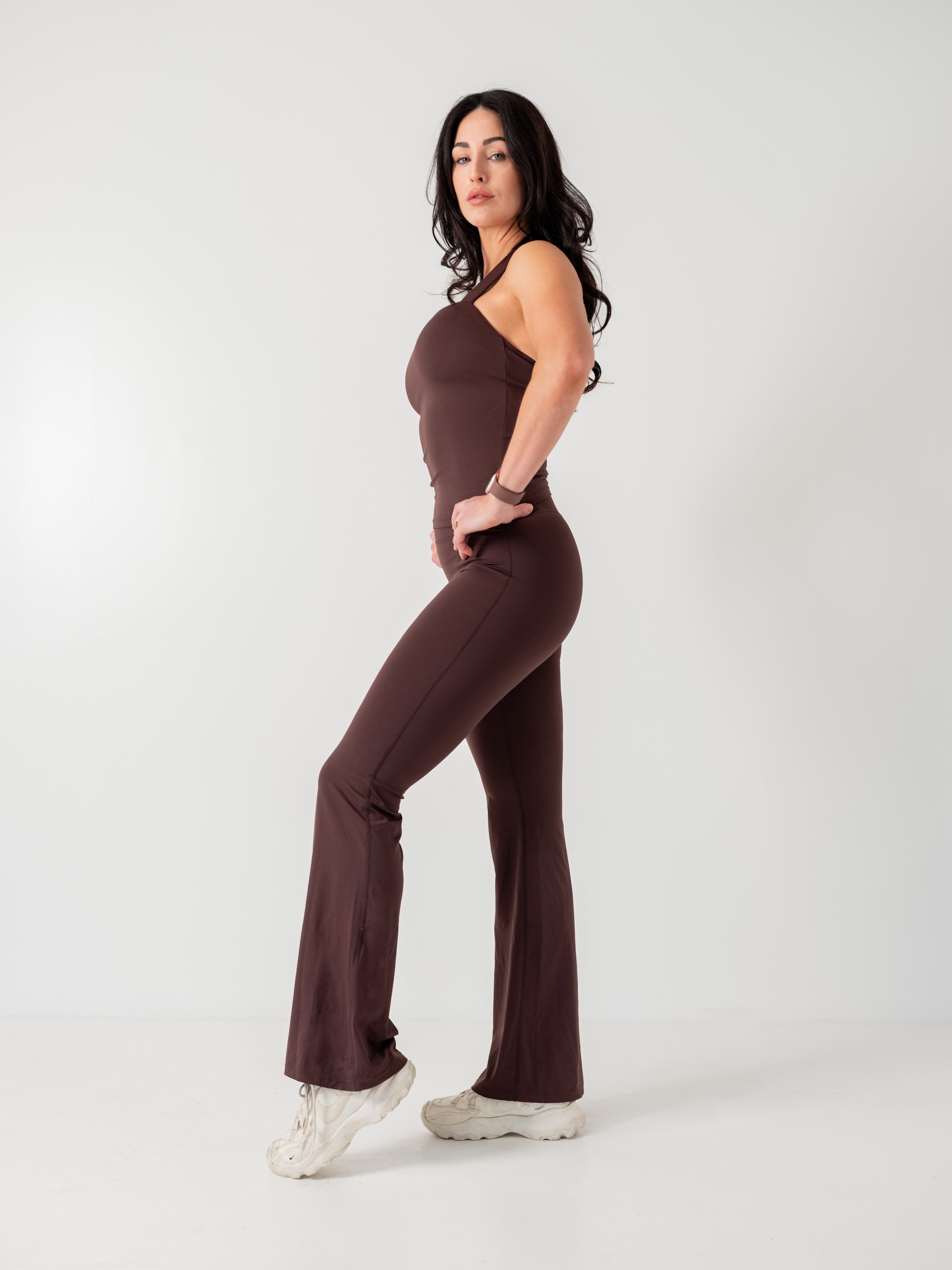 Flare Tights - Espresso