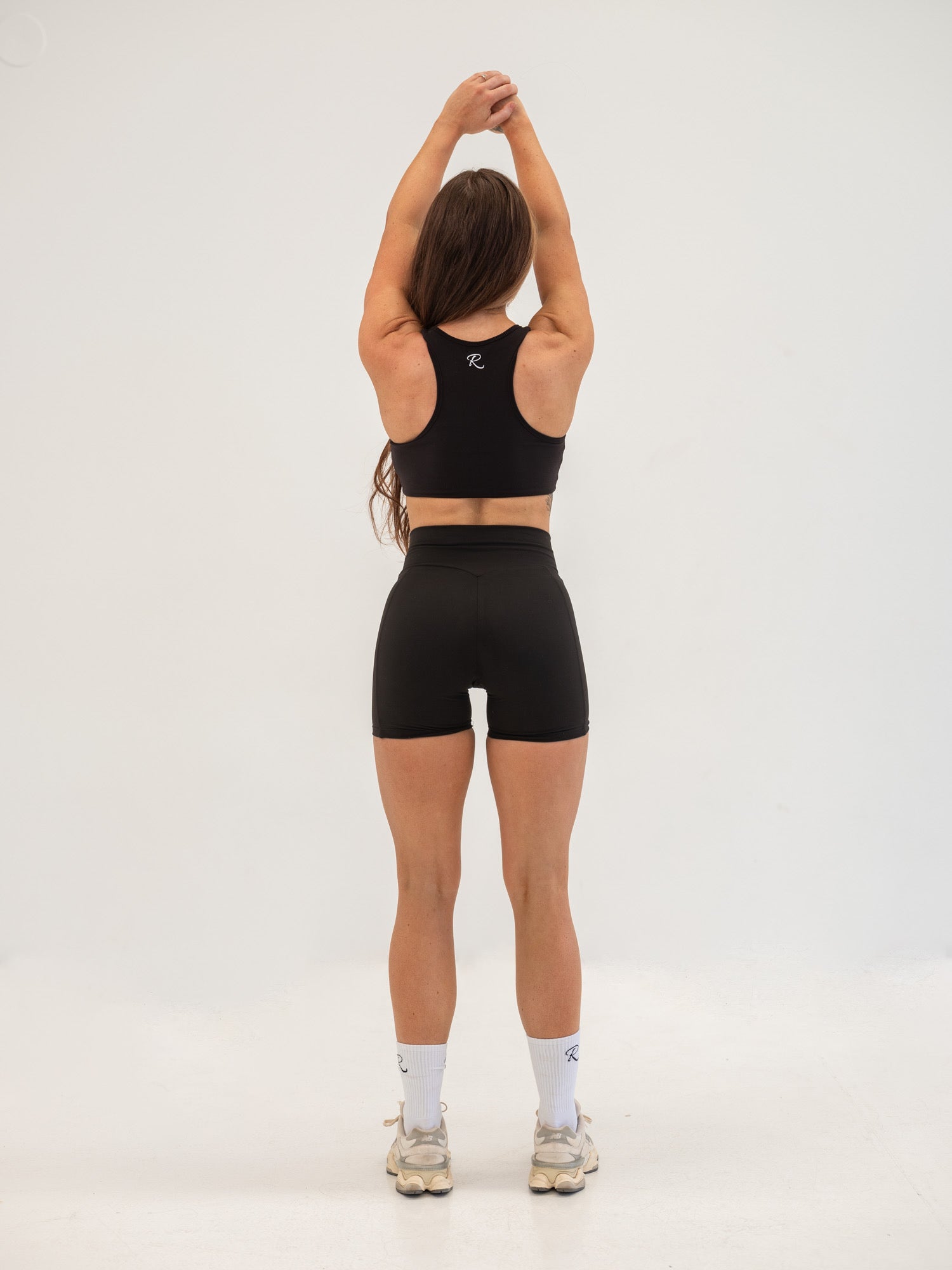 Luxe Scrunch Crop - Black