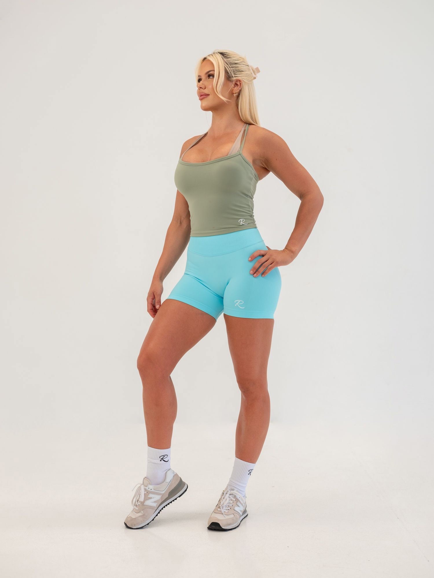 Define Longline Crop - Khaki