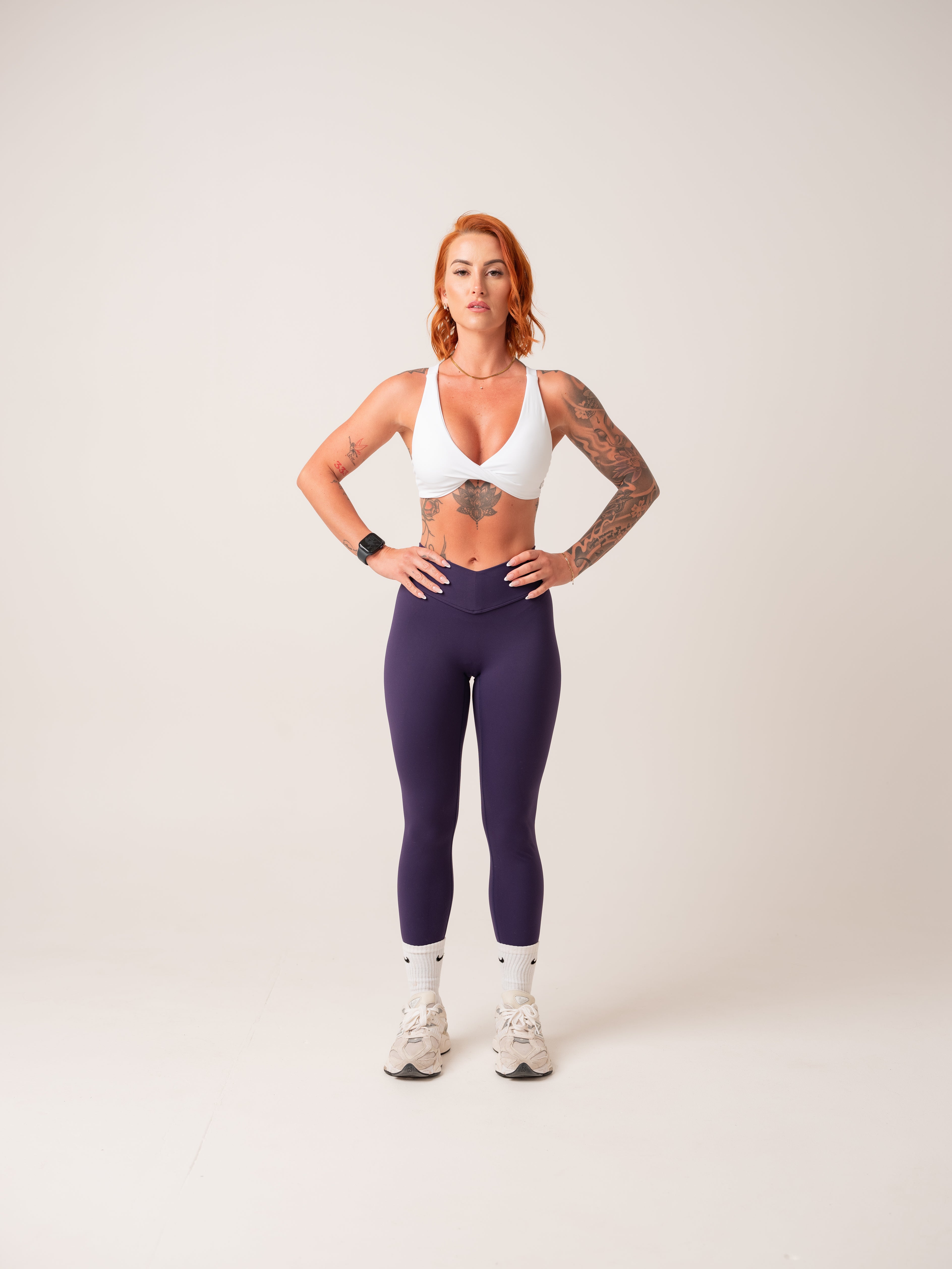 V Shape Tights - Blue