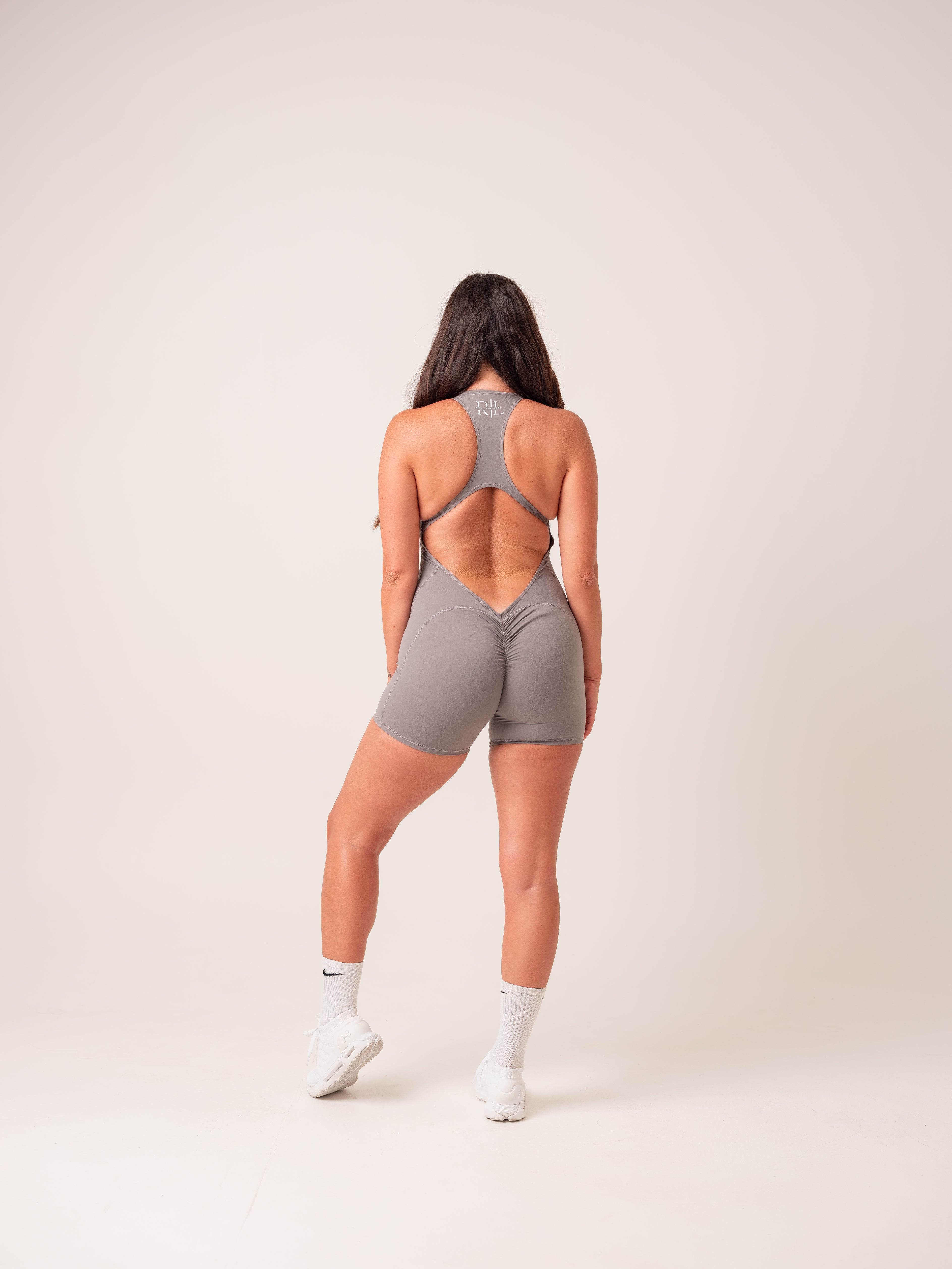 Zip Bodysuit - Grey